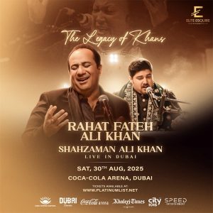 Legacy of the Khans – Ustad Rahat Fateh Ali Khan and Shazman Ali Khan in Dubai – Desi Events Cdxb.com Special Offers, Deals & Discounts in Canada