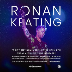 Ronan Keating Live in Dubai – Concerts Cdxb.com Special Offers, Deals & Discounts in Canada