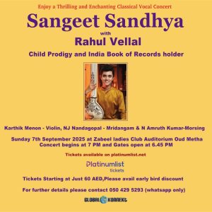 Sangeet Sandhya with Rahul Vellal Live in Dubai – Concerts Cdxb.com Special Offers, Deals & Discounts in Canada